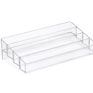 Clear makeup/nail polish holder